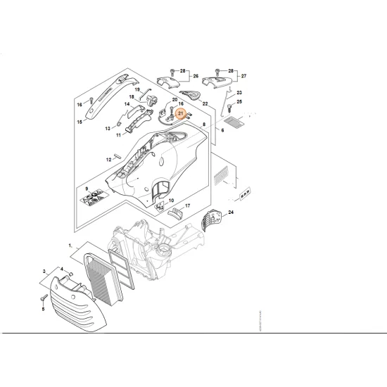 STIHL  Mocowanie 4238 435 6001